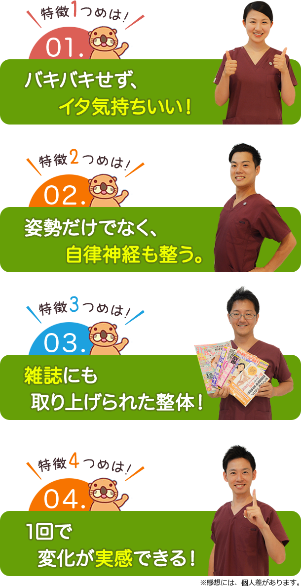 せいりき整体院の施術の特徴