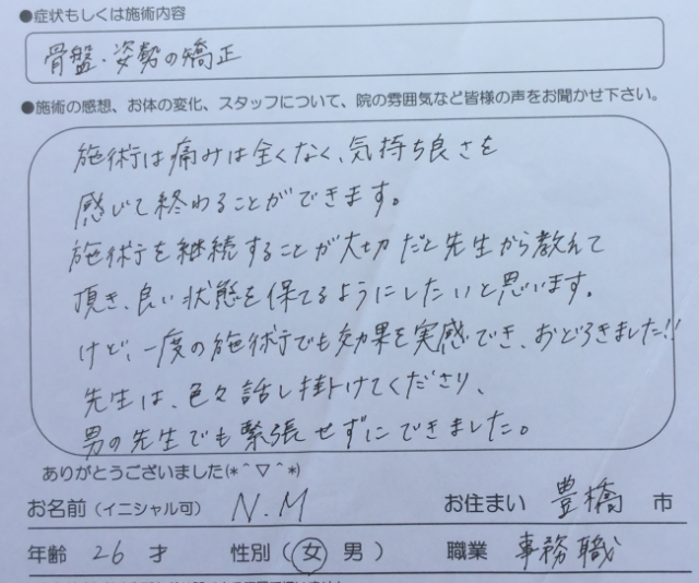骨盤・姿勢の矯正