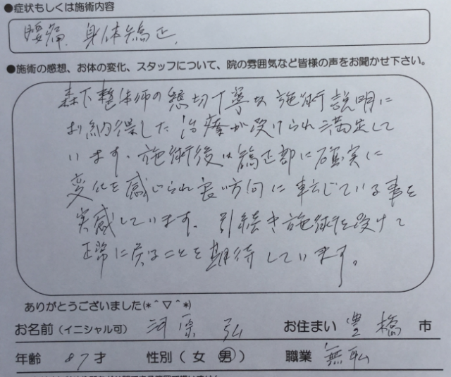 腰痛、体矯正